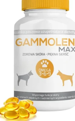 Gammolen MAX Preparat na skórę i sierść dla psa op. 90 kapsułek