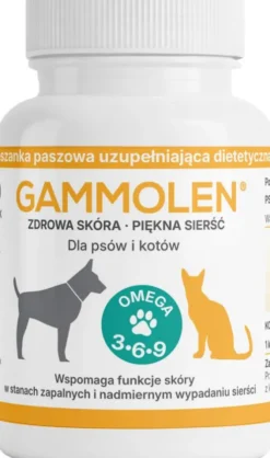 Gammolen Preparat na skórę i sierść dla psa i kota op. 60 kapsułek