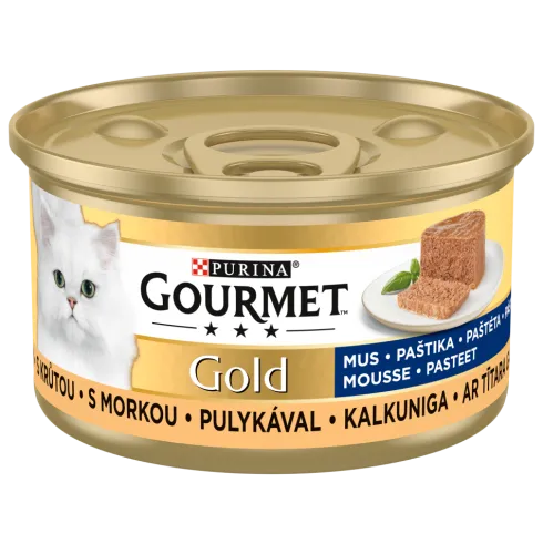 Gourmet Gold Adult Mus z indykiem Mokra Karma dla kota op. 85g Pakiet 12szt