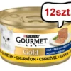 Gourmet Gold Adult Mus z kurczakiem Mokra Karma dla kota op. 85g Pakiet 12szt