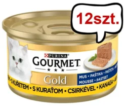 Gourmet Gold Adult Mus z kurczakiem Mokra Karma dla kota op. 85g Pakiet 12szt