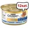Gourmet Gold Adult Mus z tuńczykiem Mokra Karma dla kota op. 85g Pakiet 12szt.