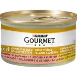 Gourmet Gold Adult Łosoś z kurczakiem w sosie Mokra Karma dla kota op. 85g Pakiet 12szt