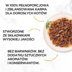 Gourmet Gold Adult Succulent Delights Wołowina w sosie Mokra Karma dla kota op. 85g
