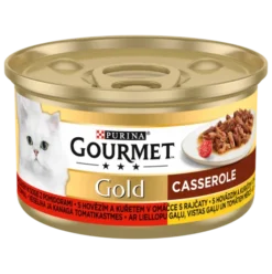 Gourmet Gold Adult Wołowina i kurczak w sosie z pomidorami Mokra Karma dla kota op. 85g Pakiet 12szt