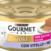 Gourmet Gold Kitten Mus z cielęciną Mokra Karma dla kota op. 85g