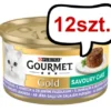 Gourmet Gold Savoury Cake Jagnięcina z zieloną fasolą Mokra Karma dla kota op. 85g Pakiet 12szt
