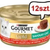 Gourmet Gold Savoury Cake Wołowina z pomidorami Mokra Karma dla kota op. 85g Pakiet 12szt.