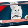 Gourmet Perle Adult Mix smaków w sosie Mokra Karma dla kota op. 60x85g (ŁOSOSIOWY)