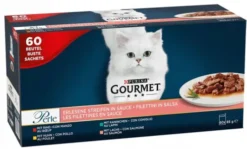 Gourmet Perle Adult Mix smaków w sosie Mokra Karma dla kota op. 60x85g (ŁOSOSIOWY)