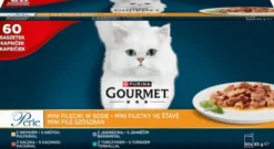 Gourmet Perle Adult Mix smaków w sosie Mokra Karma dla kota op. 60x85g (POMARAŃCZOWY)