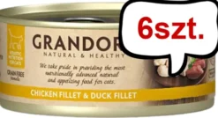 Grandorf Adult Chicken&Duck Fillet Mokra karma dla kota op. 70g Pakiet 6szt.