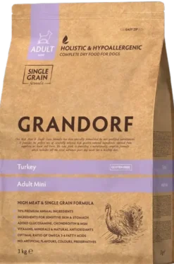 Grandorf Adult Mini Turkey Sucha Karma dla psa op. 3kg