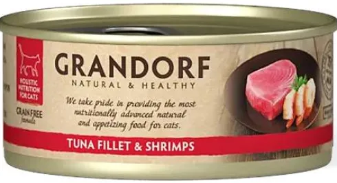 Grandorf Adult Tuna Fillet&Shrimps Mokra karma dla kota op. 70g