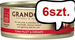 Grandorf Adult Tuna Fillet&Shrimps Mokra karma dla kota op. 70g Pakiet 6szt.