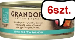 Grandorf Adult Tuna&Salmon Fillet Mokra karma dla kota op. 70g Pakiet 6szt.