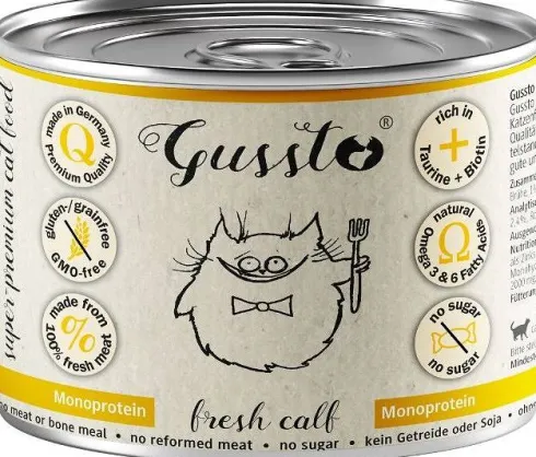 Gussto Fresh Calf Mokra Karma dla kota op. 200g