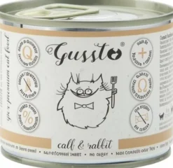 Gussto Fresh Calf&Rabbit Mokra Karma dla kota op. 200g Pakiet 6szt.