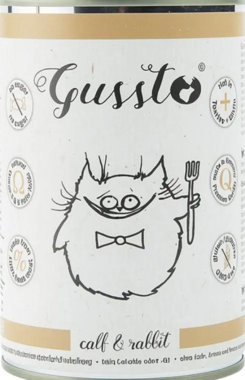 Gussto Fresh Calf&Rabbit Mokra Karma dla kota op. 400g Pakiet 6szt.