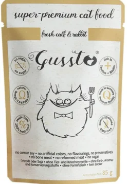 Gussto Fresh Calf&Rabbit Mokra Karma dla kota op. 85g Pakiet 8szt.
