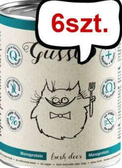 Gussto Fresh Deer Mokra Karma dla kota op. 400g Pakiet 6szt.