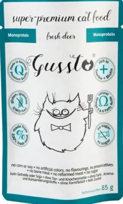 Gussto Fresh Deer Mokra Karma dla kota op. 85g