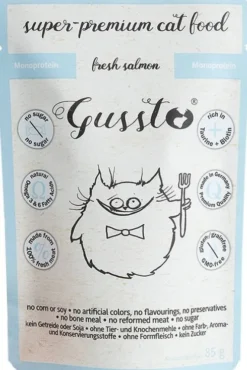 Gussto Fresh Salmon Mokra Karma dla kota op. 85g Pakiet 8szt.