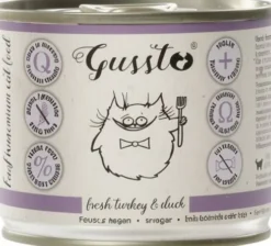 Gussto Fresh Turkey&Duck Mokra Karma dla kota op. 200g Pakiet 6szt.
