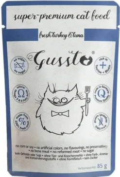 Gussto Fresh Turkey&Tuna Mokra Karma dla kota op. 85g