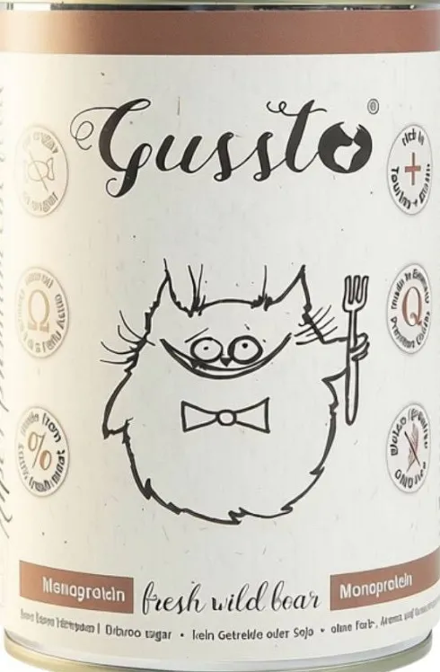 Gussto Fresh Wild Boar Mokra Karma dla kota op. 400g