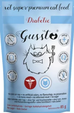 Gussto Vet Diabetic Mokra Karma dla kota op. 85g