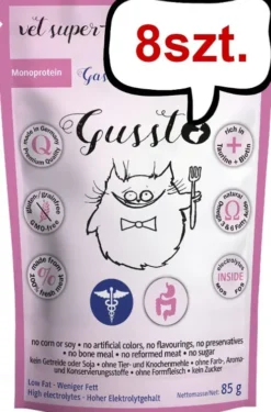 Gussto Vet Gastro Mokra Karma dla kota op. 85g Pakiet 8szt.