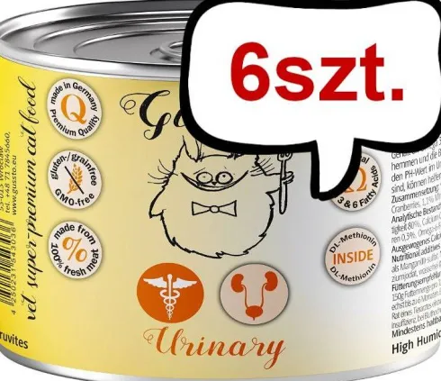 Gussto Vet Urinary Mokra Karma dla kota op. 200g Pakiet 6szt.