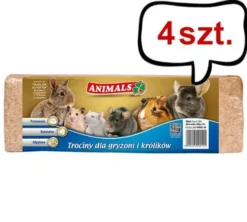 Hilton Animals Trociny prasowane dla zwierząt op. 960g Pakiet 4szt (3.84kg - 60l)