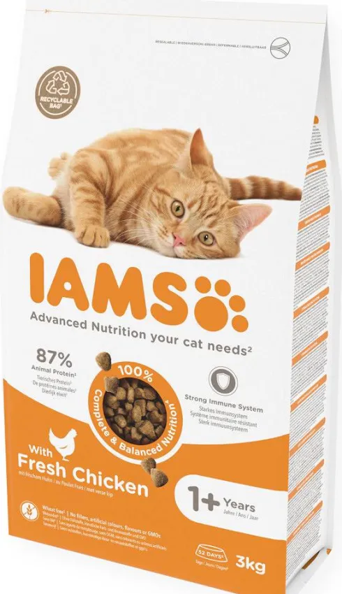 Iams Adult Fresh Chicken Sucha Karma dla kota op. 3kg