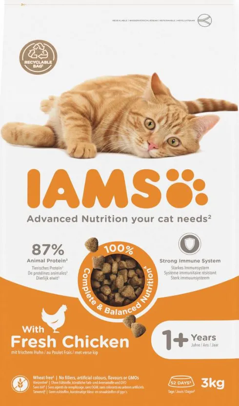 Iams Adult Fresh Chicken Sucha Karma dla kota op. 3kg