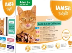 Iams Delights Land&Sea Collection in Jelly Mokra Karma dla kota op. 12x85g WYPRZEDAŻ