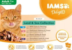 Iams Delights Land&Sea Collection in Jelly Mokra Karma dla kota op. 12x85g WYPRZEDAŻ
