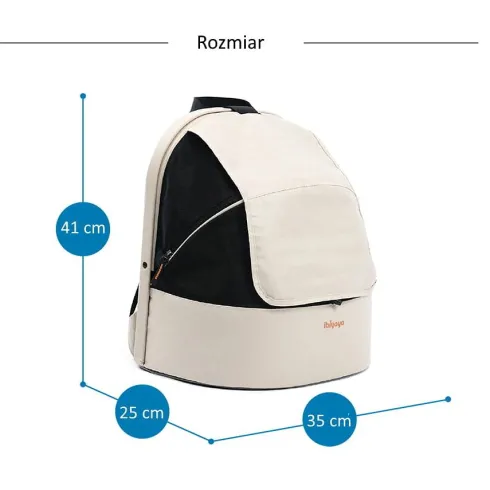 Ibiyaya Transporter Plecak Panorama dla psa i kota kolor Buttermilk nr kat. FC2462-W