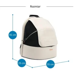 Ibiyaya Transporter Plecak Panorama dla psa i kota kolor Buttermilk nr kat. FC2462-W
