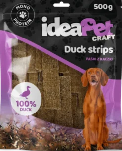 IdeaPet Craft Duck Strips Przysmak Paski kaczki dla psa op. 500g