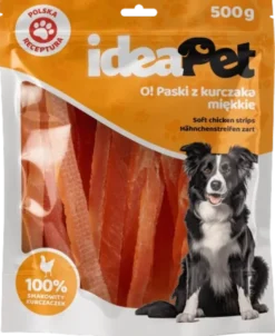 IdeaPet Przysmak O! Paski z kurczaka miękkie dla psa op. 500g