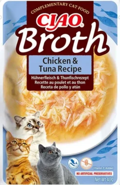 Inaba Ciao Broth Chicken with Tuna Recipe Mokra Karma dla kota op. 40g
