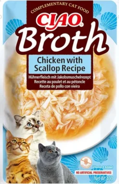 Inaba Ciao Broth Chicken with Scallop Recipe Mokra Karma dla kota op. 40g