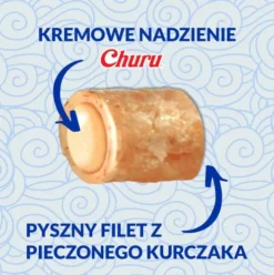Inaba Ciao Churu Bites Chicken Wraps Tuna Przysmak dla kota op. 3x10g