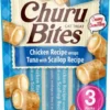 Inaba Ciao Churu Bites Chicken Wraps Tuna&Scallop Przysmak dla kota op. 3x10g