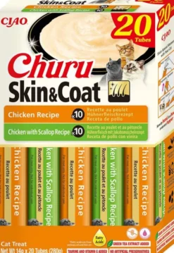 Inaba Ciao Churu Box Skin&Coat Chicken Variety Przysmak dla kota op. 20x14g