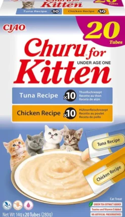 Inaba Ciao Churu Kitten Mix Smaków Przysmak dla kociąt op. 20x14g