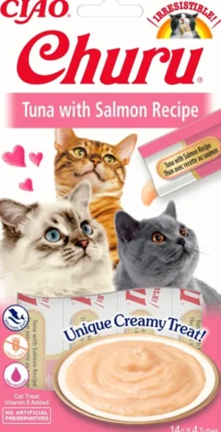Inaba Ciao Churu Tuna&Salmon Przysmak dla kota op. 4x14g