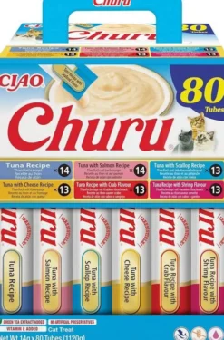 Inaba Ciao Churu Tuna&Seafood Recipe Przysmak dla kota op. 80x14g